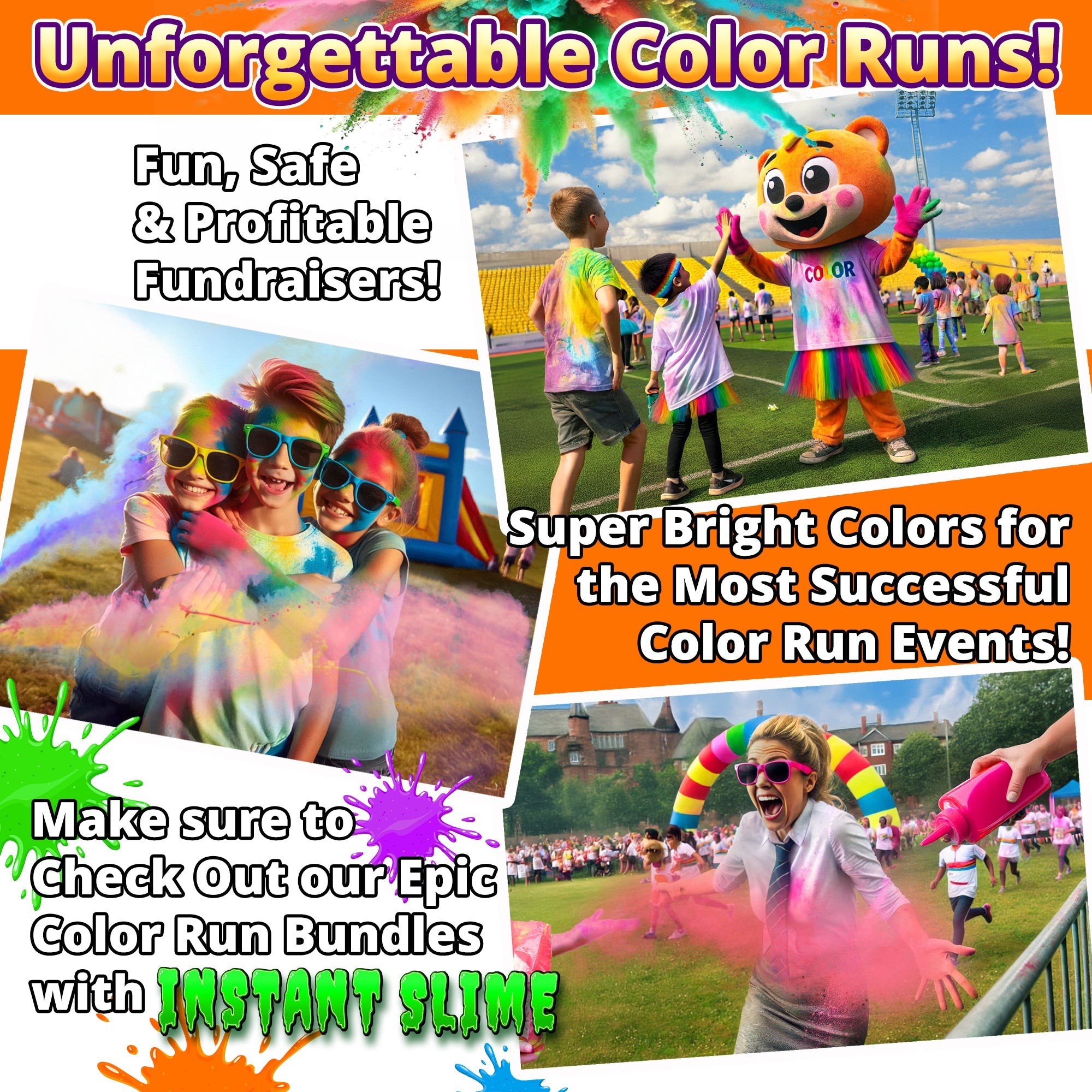 Holi Color Powder 2,72 kg - Color War & Color Run Powder - Einzelfarbenbox