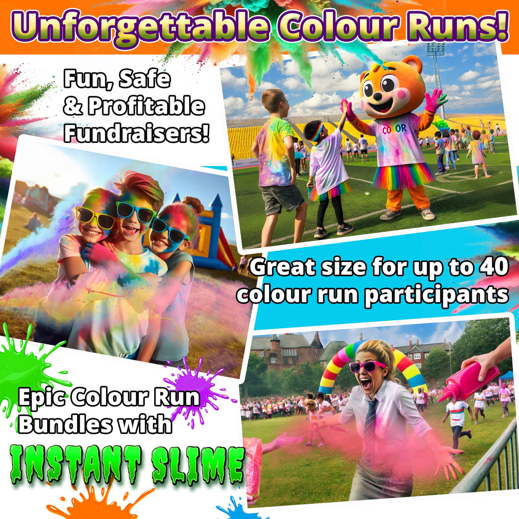 HOLI COLOR POWDER: 6 Color Packung! 8,16 kg (8,16kg) für Color Runs und Color Wars