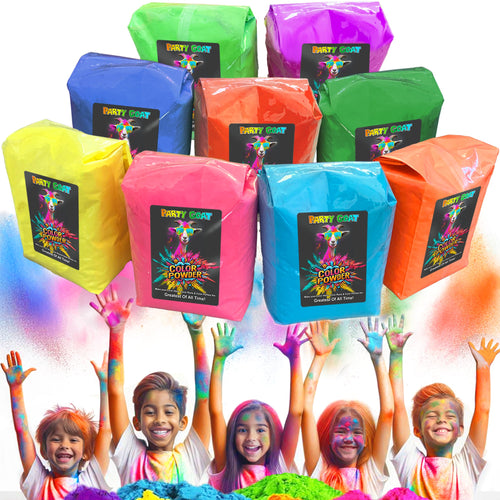 COLOR RUN POWDER: 9 Color Bulk Packung! 12,25 kg (12,3kg) für Color Wars & Events