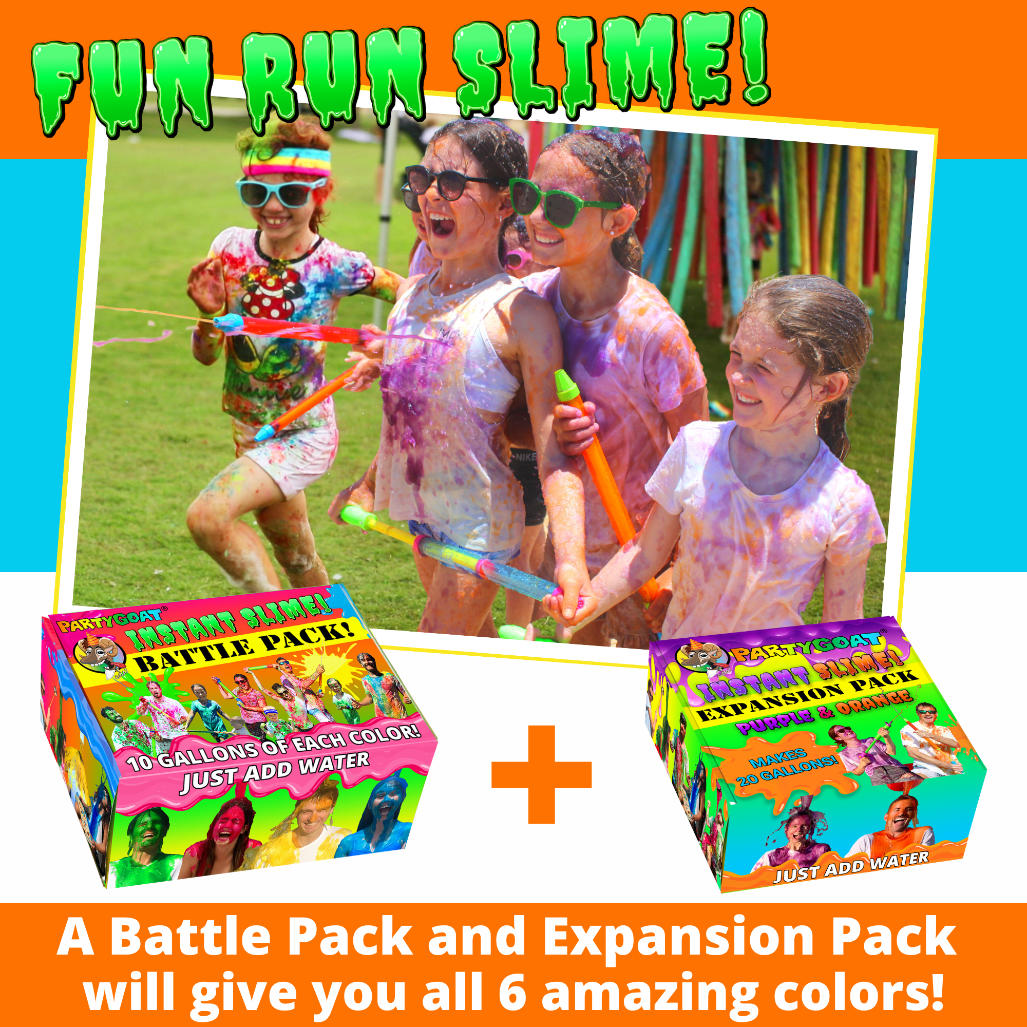 Sofortige SLIME EXPANSION Packung (macht 20 Gallonen - 80L)