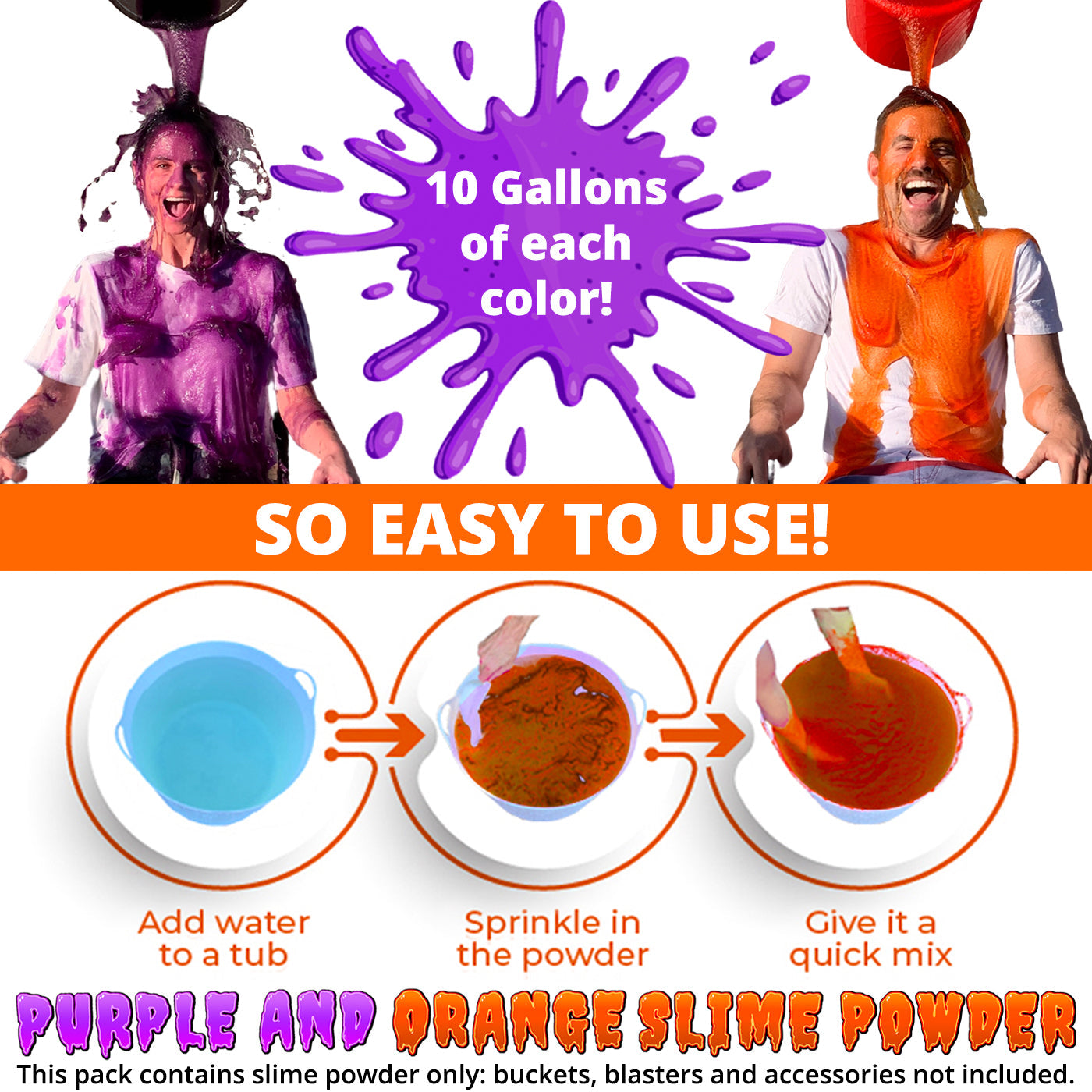 Sofortige SLIME EXPANSION Packung (macht 20 Gallonen - 80L)