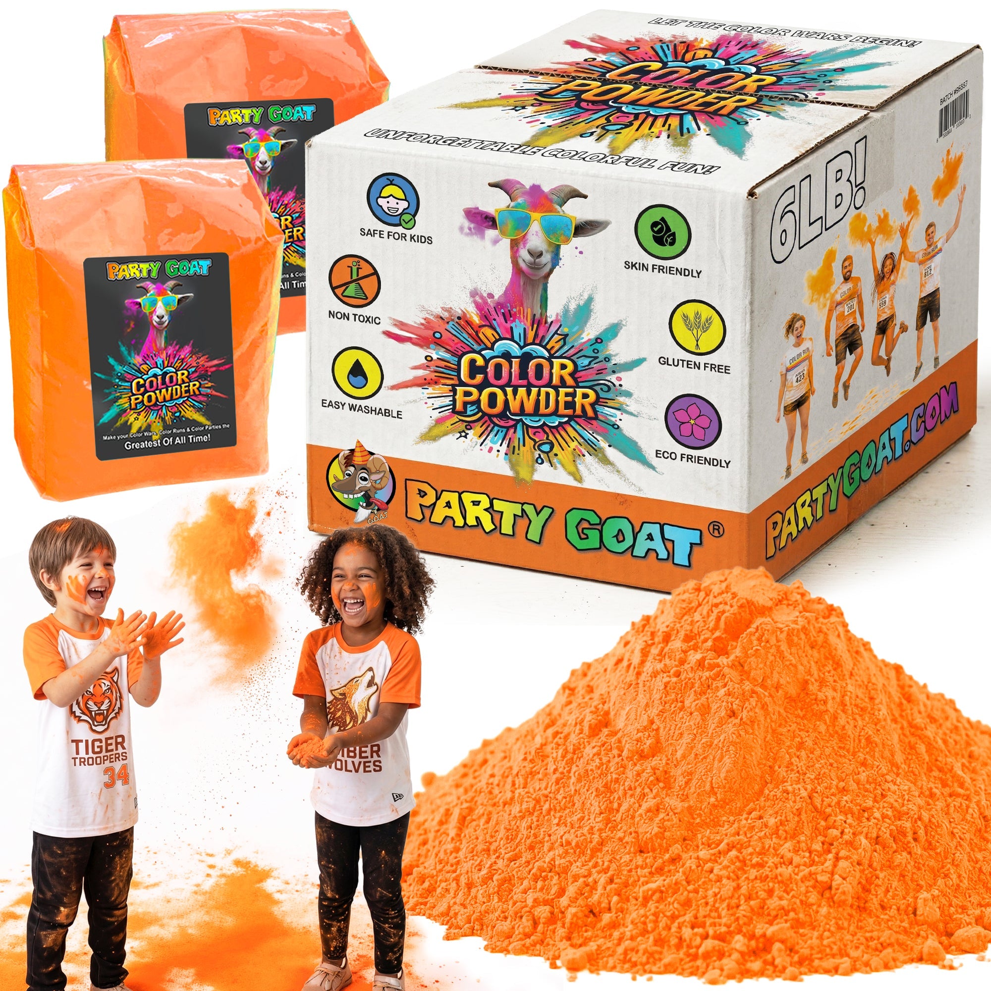 Holi Color Powder 2,72 kg - Color War & Color Run Powder - Einzelfarbenbox