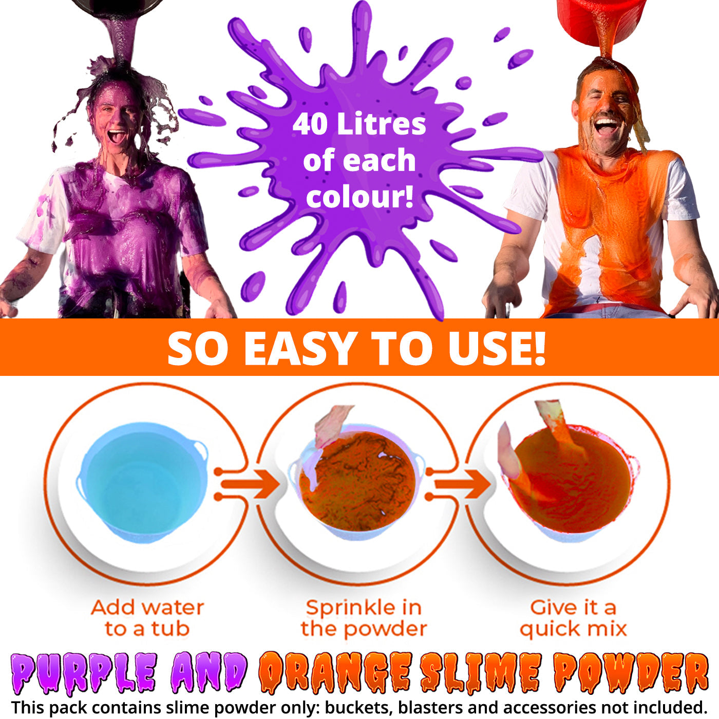 Sofortige SLIME EXPANSION Packung (macht 20 Gallonen - 80L)