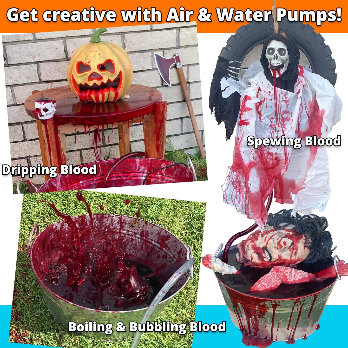 FAKE BLOOD: macht 15 Gallonen Blutrot Schleim!